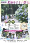 第３２回麦原あじさい祭りについて